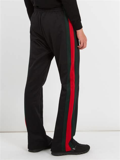 gucci striped pants men's|gucci track pants men.